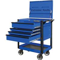 EX Deluxe Series Tool Cart, 4 Drawers, 22-7/8" L x 33" W x 44-1/4" H, Blue Solutions industrielles ALPHA