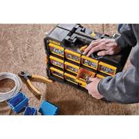 Organisateur Flip-Bin, 3-7/8" la x 17-3/4" p x 13-7/8" h, Noir/Jaune Solutions industrielles ALPHA