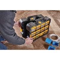 Organisateur Flip-Bin, 3-7/8" la x 17-3/4" p x 13-7/8" h, Noir/Jaune Solutions industrielles ALPHA