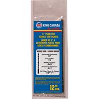 12 lames de scie &agrave; chantourner &agrave; dents invers&eacute;es, Coupe spirale, 0,043" la x 5" lo, 12 dents par pouce Solutions industrielles ALPHA