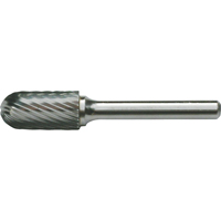 Solid Carbide Burrs - Cylinder Shape with Ball Nose, SC-41, 3/32" Dia., 7/16" Depth of Cut Solutions industrielles ALPHA