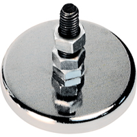 Aimants ronds &agrave; profil bas, dia. 1-1/4", Force de 7 lb Solutions industrielles ALPHA