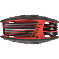 Folding Hex Key Set, 9 Pcs., Imperial Solutions industrielles ALPHA