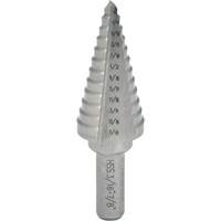 Progressive Step Drill, 1/4" - 3/8" , 1/8" Increments, High Speed Steel Solutions industrielles ALPHA