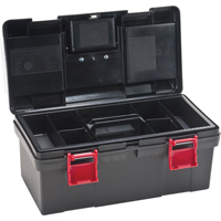 Plastic Tool Box, 17-1/2" W x 9-1/2" D x 8" H, Black Solutions industrielles ALPHA
