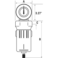 Filtres &agrave; air comprim&eacute;, Modulaire, 3/4" NPT, Drain Automatique Solutions industrielles ALPHA