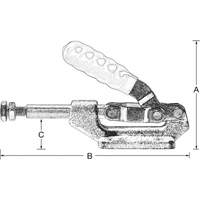 Straight Line Hold Down Clamps, 600 lbs. Clamping Force Solutions industrielles ALPHA