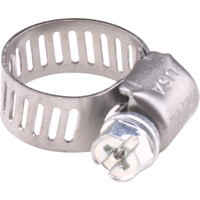 Colliers de serrage pour tuyaux - Collier de serrage en acier inoxydable & vis zingu&eacute;e, Dia. min 0.563, Dia. max 1-1/4" Solutions industrielles ALPHA
