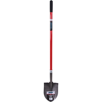 Heavy-Duty Round Point Shovel, Carbon Steel Blade, Fibreglass, Straight Handle Solutions industrielles ALPHA