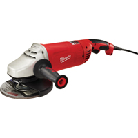 Meuleuse &agrave; angle large et prise g&acirc;chette avec verrou, 7"/9", 120 V, 15 A, 6000 Tr/min Solutions industrielles ALPHA