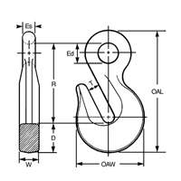 Crochet parall&egrave;le &agrave; œil Cam-Alloy Solutions industrielles ALPHA