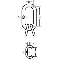 Maillon maître Cam-Alloy Solutions industrielles ALPHA