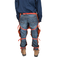 Tablier fendu aux jambes et jambi&egrave;res en cuir, 40" lo, Lava Brown Solutions industrielles ALPHA