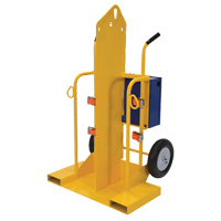 Chariot pour chalumeau et bouteille de soudage, Roues Pneumatique, Base de 24" la x 19-1/2" lo, 500 lb Solutions industrielles ALPHA