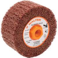 Tambour de conditionnement de surface Blendex ALLSTEEL, 4-1/4" dia. x 2" la, 5/8"-11 Arbre, Grain Cors&eacute; Solutions industrielles ALPHA