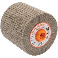 Tambour de conditionnement de surface Blendex ALLSTEEL, 4-1/4" dia. x 4" la, 5/8"-11 Arbre, Grain Fin Solutions industrielles ALPHA