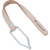 Handline with Thong Clip, Leather, Beige Solutions industrielles ALPHA