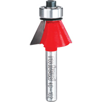 Router Bit - Chamfer Bit, 15/16" Dia., 1/4" Shank Solutions industrielles ALPHA