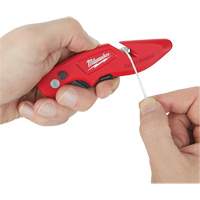 Fastback Flip Utility Knife, 2" Blade, Carbon Steel Blade, Metal Handle Solutions industrielles ALPHA