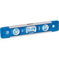 True Blue&reg; Torpedo Level, 9" L, Aluminum, 3 Vials, Magnetic Solutions industrielles ALPHA