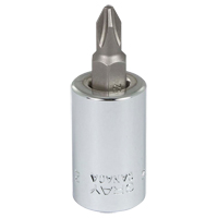 Head Socket, Phillips, #2 x 1.93" L, 3/8" Square Drive Drive Solutions industrielles ALPHA
