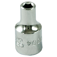 Socket, 4 mm, 1/4" Drive, 6 Points Solutions industrielles ALPHA