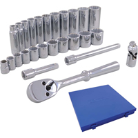 Metric Socket & Attachments Set, 26 Pcs, 3/8" Drive Size, Deep Solutions industrielles ALPHA