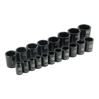 Jeu de douilles SAE, 19 Mcx, Chocs, Prise de 1/2" Solutions industrielles ALPHA