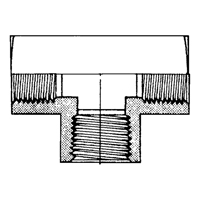 Female Pipe Tees, Brass, 1/8" Solutions industrielles ALPHA
