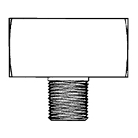 Male Branch Tee, Brass, 1/8" Solutions industrielles ALPHA