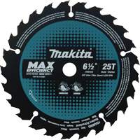 Max-Efficiency Circular Saw Blade, 6-1/2", 25 Teeth, Laminate/Wood Use Solutions industrielles ALPHA