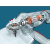 Grande meule angulaire &agrave; haute performance, 9", 120 V, 15 A, 6500 Tr/min Solutions industrielles ALPHA