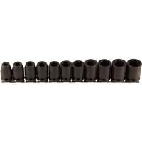 Jeu de douilles, 11 Mcx, Chocs, Prise de 3/8" Solutions industrielles ALPHA