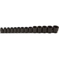 Jeu de douilles, 14 Mcx, Chocs, Prise de 1/2" Solutions industrielles ALPHA