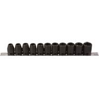 Jeu de douilles, 11 Mcx, Chocs, Prise de 1/2" Solutions industrielles ALPHA