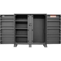 Armoire de rangement avec tablettes pour le chantier, Acier, 47,5 pi³, Gris Solutions industrielles ALPHA