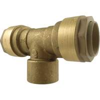 Quickline Air Piping Tee Connect, Brass, 1/2" Solutions industrielles ALPHA