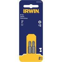 Insert Bits, Phillips, #3, 1/4" Drive Solutions industrielles ALPHA