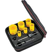 Ensemble de scies-cloche &agrave; coupe profonde, 9 morcea Solutions industrielles ALPHA