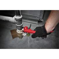 Cl&eacute; &agrave; tuyau, Cap des m&acirc;choires 1", Longueur 8", Fini Rev&ecirc;tement en poudre Solutions industrielles ALPHA