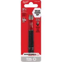 Embout de tournevis Shockwave Impact Duty, Torx, Embout T-25, Prise 1/4", Longueur 3-1/2" Solutions industrielles ALPHA
