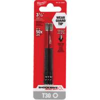 Embout de tournevis Shockwave Impact Duty, Torx, Embout T-30, Prise 1/4", Longueur 3-1/2" Solutions industrielles ALPHA