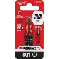 Embout de tournevis Shockwave Impact Duty, Carr&eacute;e, #1, Prise 1/4" Solutions industrielles ALPHA