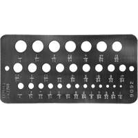 Gabarit de diam&egrave;tres pour foret fractionnaires Drillco Solutions industrielles ALPHA