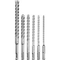 Trousse de forets &agrave; 4 cannelures pour perceuse &agrave; percussion MX4, 6 morceaux, Carbure Solutions industrielles ALPHA