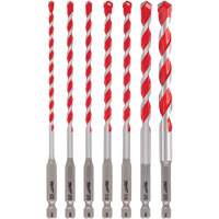 Jeu de forets pour perceuse &agrave; percussion Shockwave, 7 morceaux, Carbure Solutions industrielles ALPHA