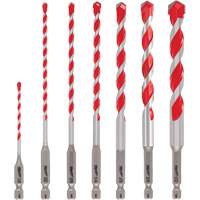 Grand jeu de forets pour perceuse &agrave; percussion Shockwave, 7 morceaux, Carbure Solutions industrielles ALPHA