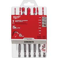 Grand jeu de forets pour perceuse &agrave; percussion Shockwave, 7 morceaux, Carbure Solutions industrielles ALPHA