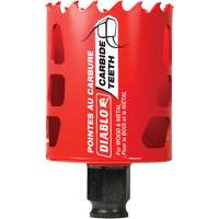 Scie cloche pour bois et m&eacute;tal, 2-1/8", Profondeur de la coupe 2-3/8", Carbure Solutions industrielles ALPHA