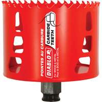 Scie cloche pour bois et m&eacute;tal, 3-1/2", Profondeur de la coupe 2-3/8", Carbure Solutions industrielles ALPHA